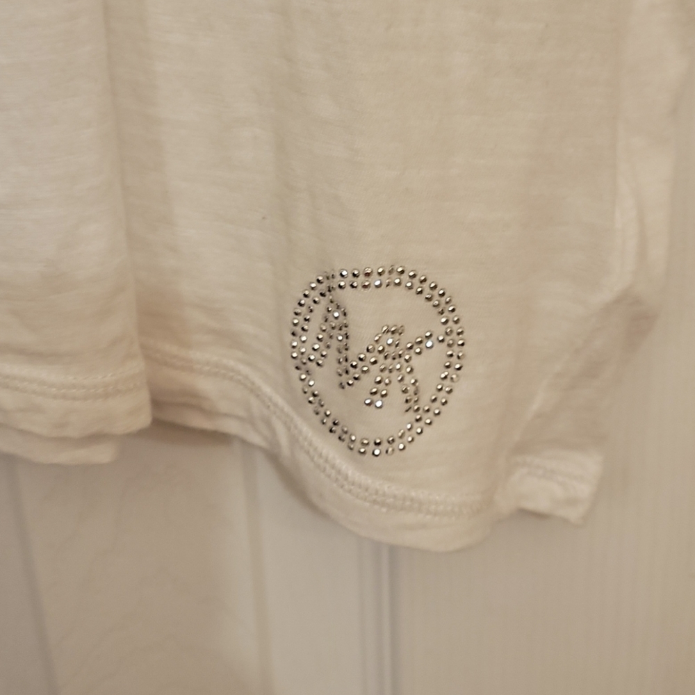White mk shirt